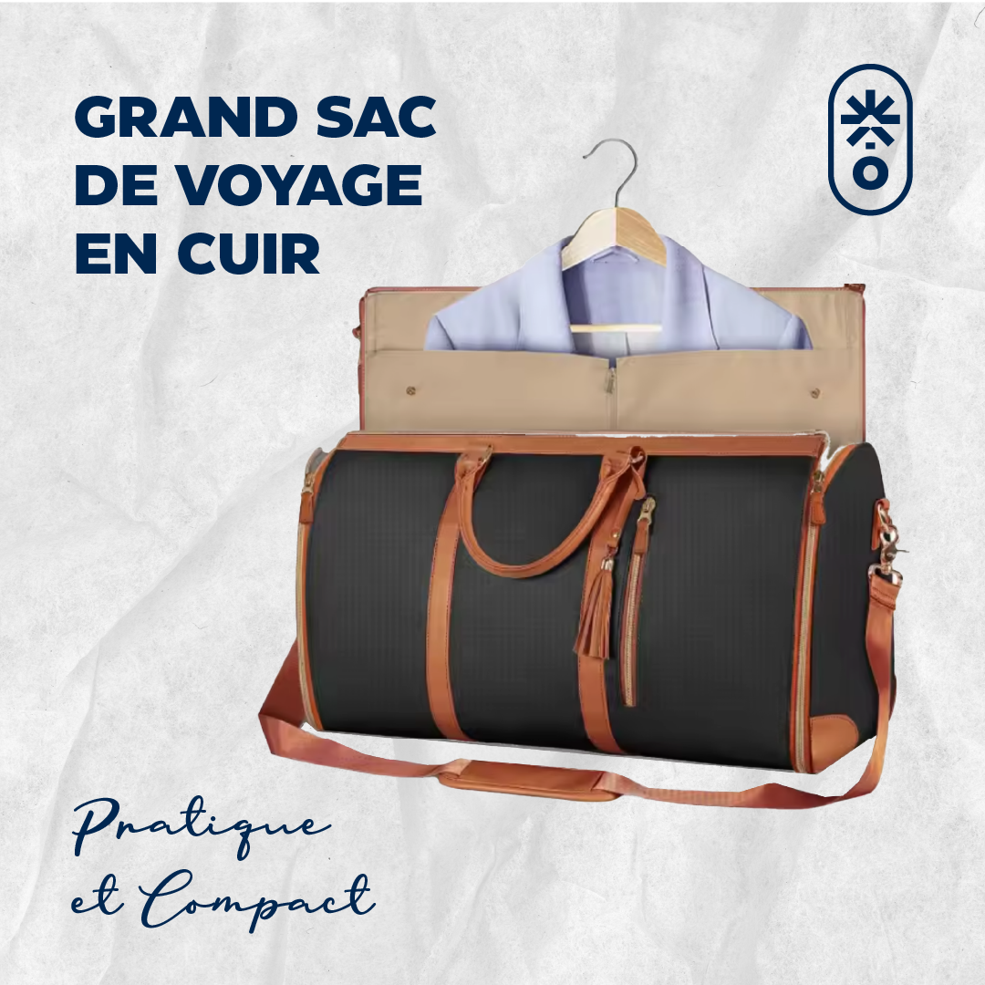 Sac Nomade Odyssée – Grand sac de voyage en cuir