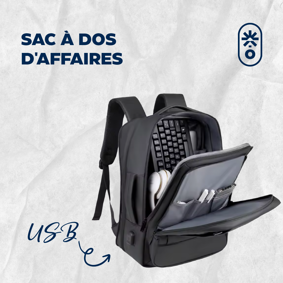 Sac Nomade Équinoxe – Sac à dos business USB
