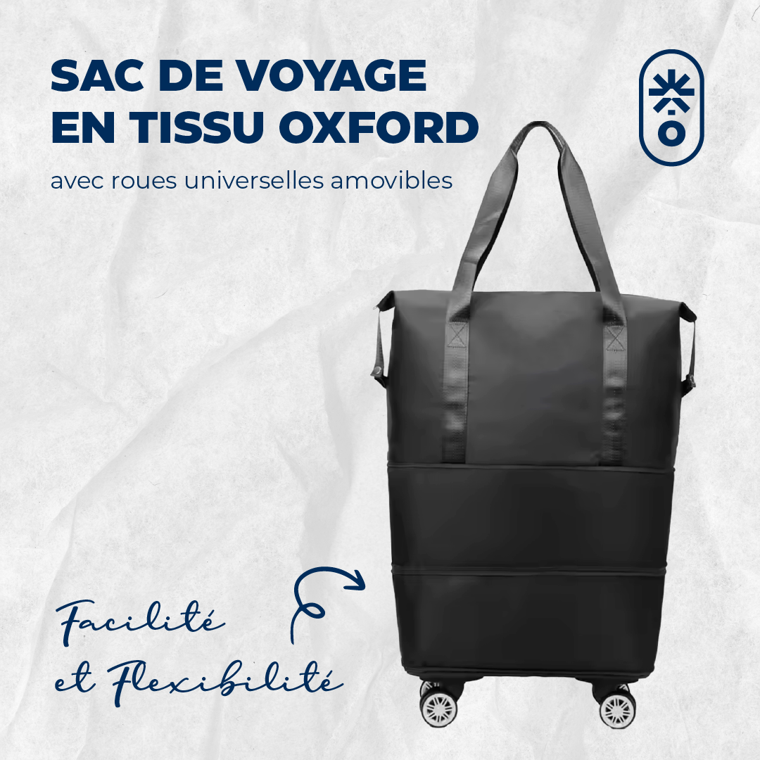 Sac Nomade Fréquence – Sac de voyage à roulettes grande capacité
